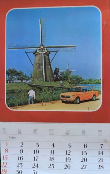 BMW Yearcalendar 1970 Hansa Luebeck (8718)
